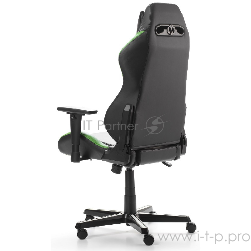 Игровое кресло DXRacer Drifting чёрно-зелёно-белое (OH/DM61/NWE, кожа-PU, регулируемый угол наклона,