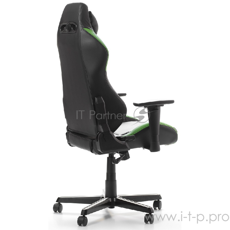 Игровое кресло DXRacer Drifting чёрно-зелёно-белое (OH/DM61/NWE, кожа-PU, регулируемый угол наклона,