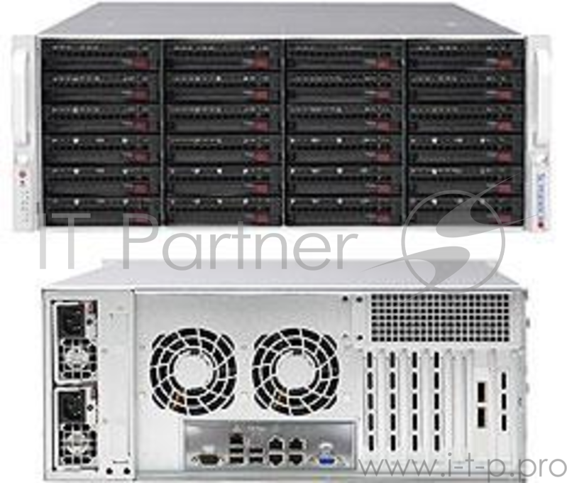 Supermicro SuperStorage 4U Server 6049P-E1CR24L noCPU(2)Scalable/TDP 70-205W/ no DIMM(16)/ 3008RAID