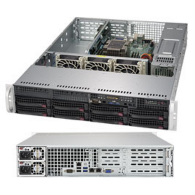 Supermicro SuperServer 2U 5029P-WTR noCPU(1)Scalable/TDP 70-205W/ no DIMM(6)/ SATARAID HDD(8)LFF/ 2x