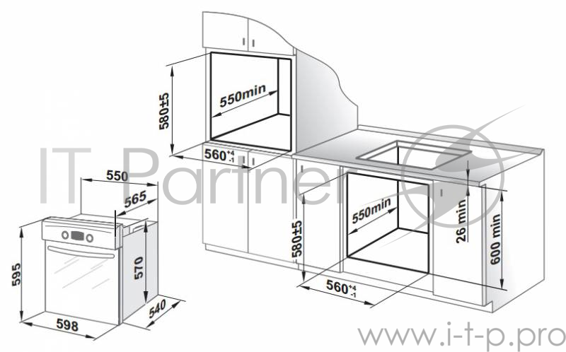 Духовой шкаф Электрический GEFEST ЭДВ ДА 602-01 К коричневый