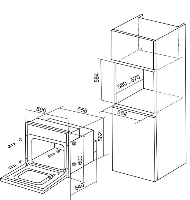 Духовой шкаф Электрический Electronicsdeluxe 6006.04 эшв-020 белый