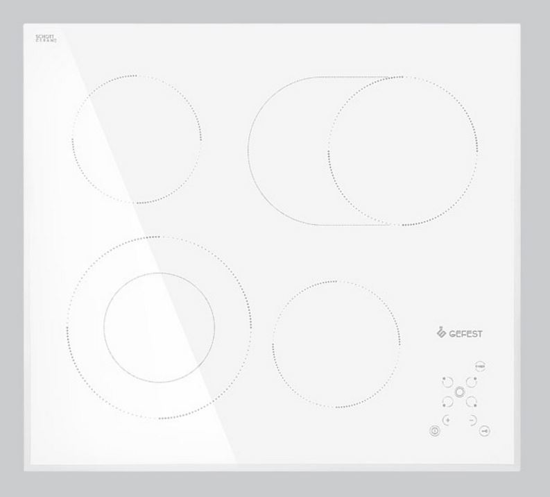 Варочная поверхность электрическая Gefest ЭС В СН 4231 K12 белый
