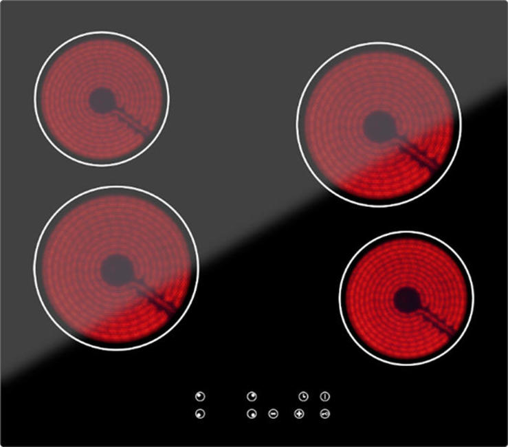 Варочная поверхность электрическая Darina 4P E 323 B черный