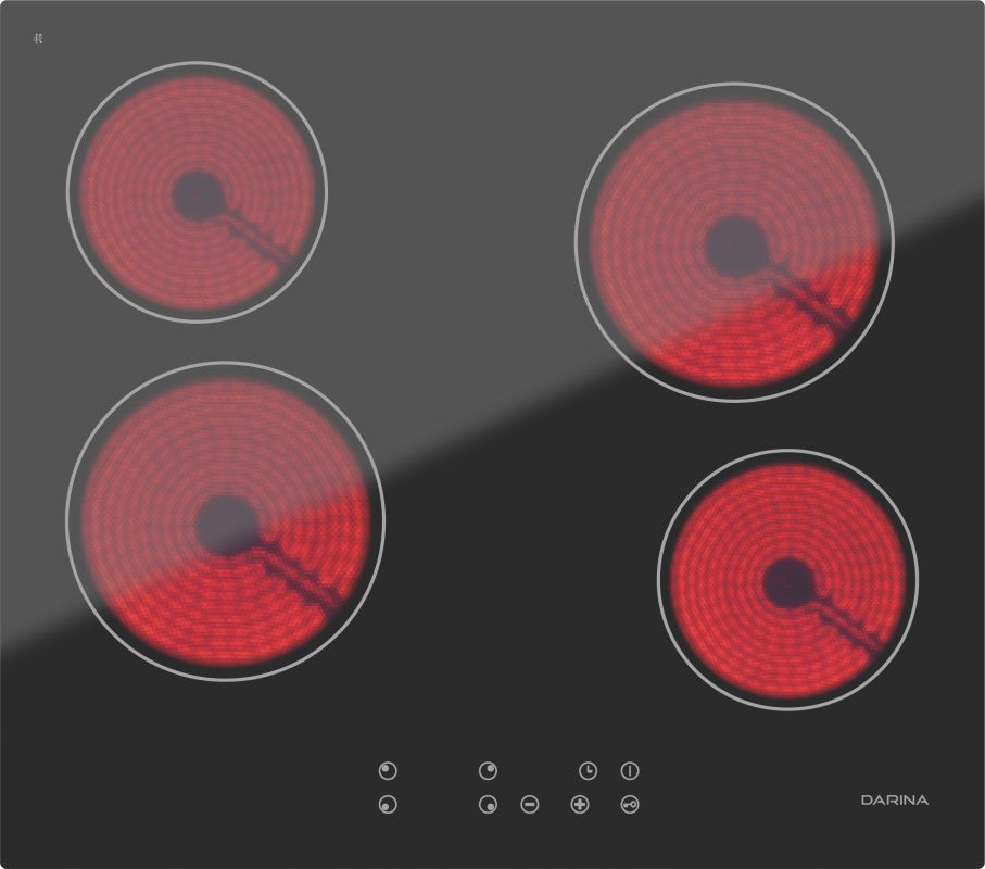 Варочная поверхность электрическая Darina 4P E 323 B черный