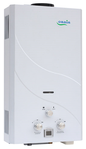 Водонагреватель Oasis OR-20W 20 кВт. 10 л/мин. газовый проточный, белый