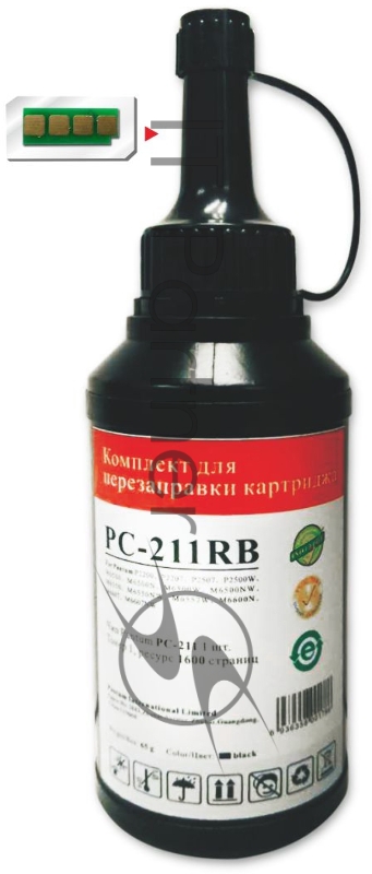 Заправочный комплект Pantum PC-211RB P2200/M6500 (О), 1,6k, +1чип, Bk