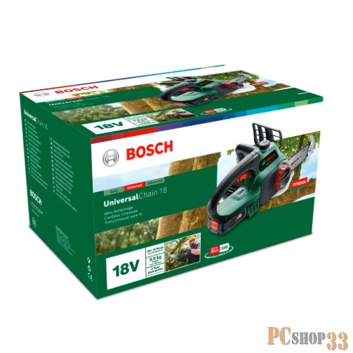 Электрическая цепная пила Bosch UniversalChain 18 18Вт дл.шин.:10 (25cm)