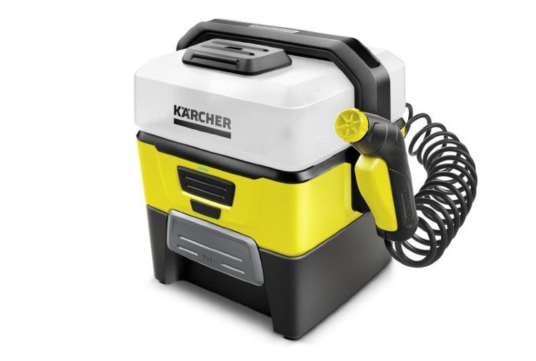Минимойка Karcher OC 3 Pet, давление пара 4 бар, набор насадок, аккумулятор