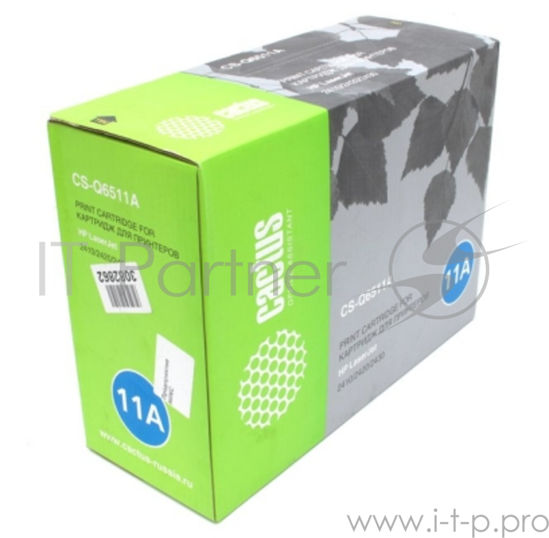 Тонер Картридж Cactus CS-Q6511A черный для HP LJ 2410/2420/2430 (6000стр.)