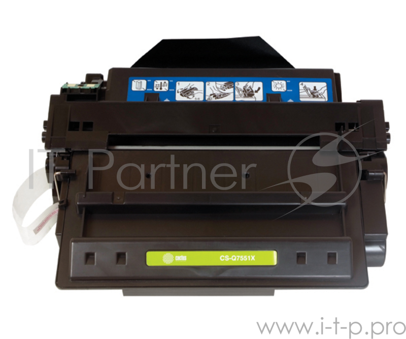 Тонер Картридж Cactus CS-Q7551X черный (13000стр.) для HP LJ P3005/M3027/ M3035