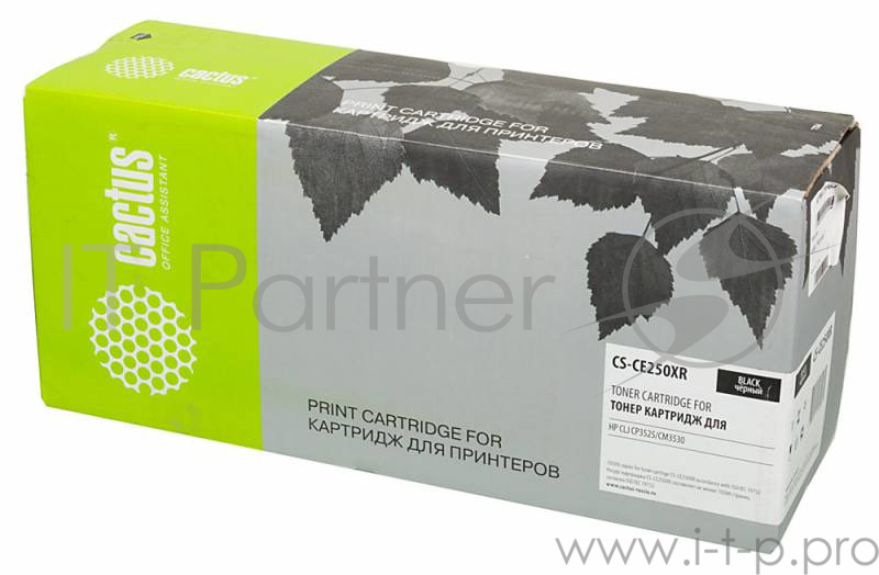Тонер Картридж Cactus CS-CE250XR черный для HP CLJ CP3525/CM3530 (10500стр.)