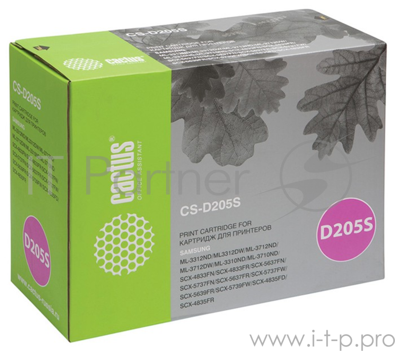 Картридж Cactus CS-D205S для принтеров SAMSUNGML 3310/3710/ SCX 4833/5637 ,2000стр