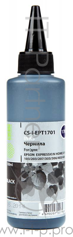 Чернила Cactus CS-I-EPT1701 черный 100мл для Epson ExpHo XP33/103/203/207/303/306