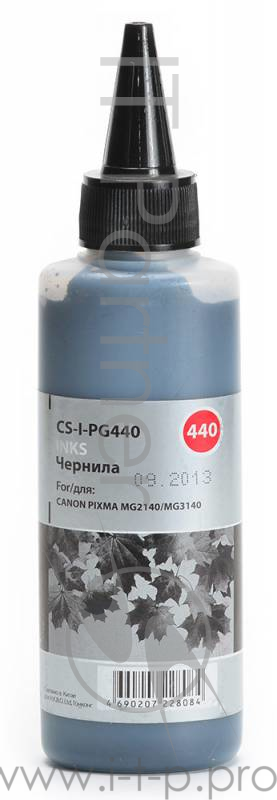 Чернила Cactus CS-I-PG440 черный 100мл для Canon Pixma MG2140/MG3140
