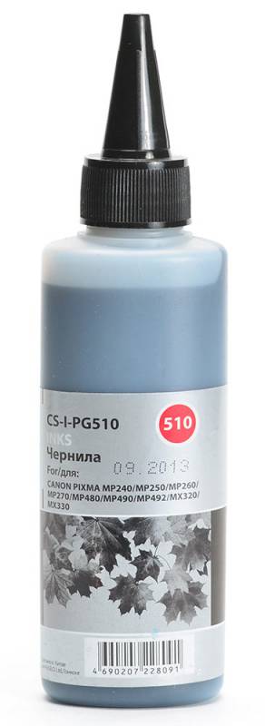 Чернила Cactus CS-PG510 черный 100мл для Canon Pixma MP240/MP250/MP260/MP270