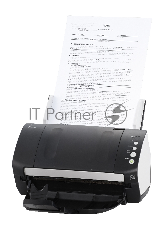 Сканер Fujitsu fi-7140, A4, 600x600dpi, с автоподатч., бело-черный (USB2.0)