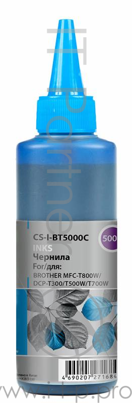 Чернила Cactus CS-I-BT5000C голубой 100мл для Brother DCP-T300/T500W/T700W/MFC-T800W