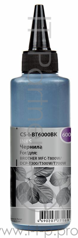 Чернила Cactus CS-I-BT6000BK черный 100мл для Brother DCP-T300/T500W/T700W/MFC-T800W