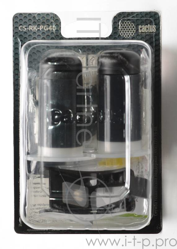 Заправочный набор Cactus CS-RK-PG40 черный 60мл для Canon MP150/MP160/MP170/MP180/MP210
