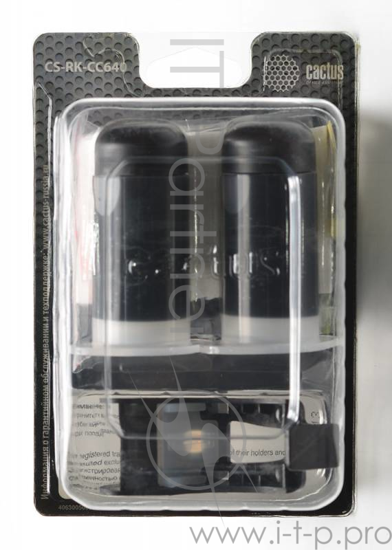 Заправочный набор Cactus CS-RK-CC640 черный 60мл для HP DJ D1663/D2563/D2663/D5563