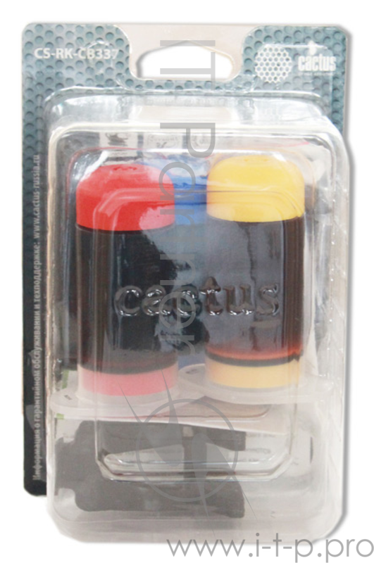 Заправочный набор Cactus CS-RK-CB337 многоцветный 3x30мл для HP DJ D4263/D4363/D5360/OJ J5783