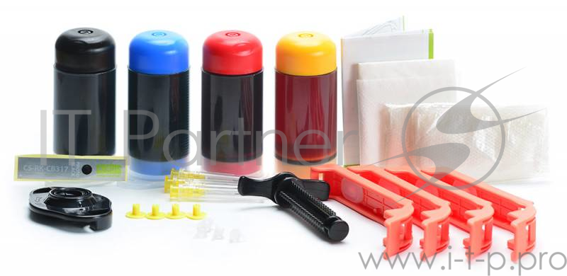 Заправочный набор Cactus CS-RK-CB317-320 многоцветный 120мл для HP PS B8553/C5383/C6383/D5463/5510