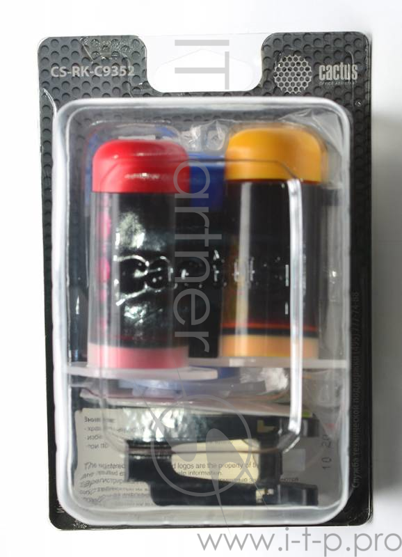 Заправочный набор Cactus CS-RK-C9352 цветной (3x30мл) HP DeskJet 3920/3940/D1360/D1460/D1470/D1