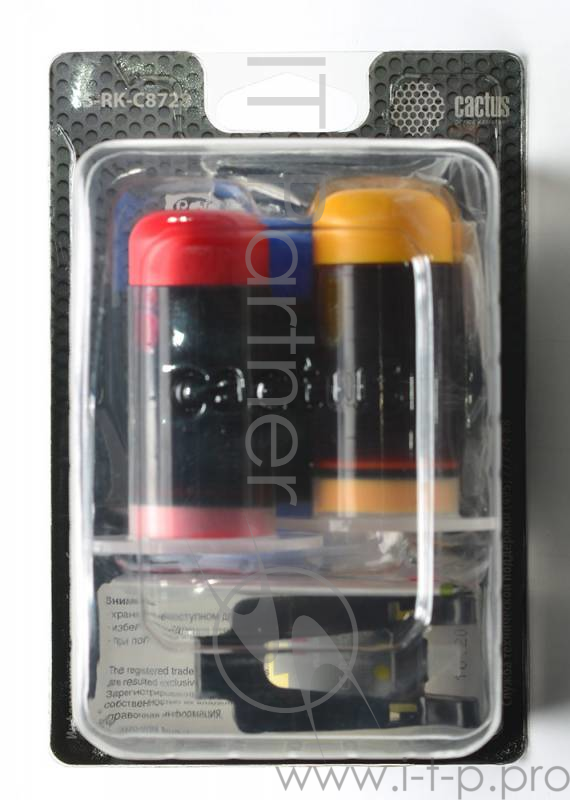 Заправочный набор Cactus CS-RK-C8728 многоцветный90мл для HP DJ 3320/3325/3420/3425/3520/OJ 4105
