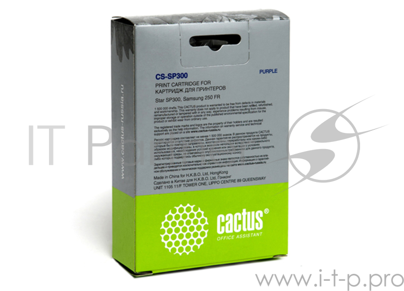 Картридж ленточный Cactus CS-SP300 фиолетовый для Samsung Star SP300/250 FR