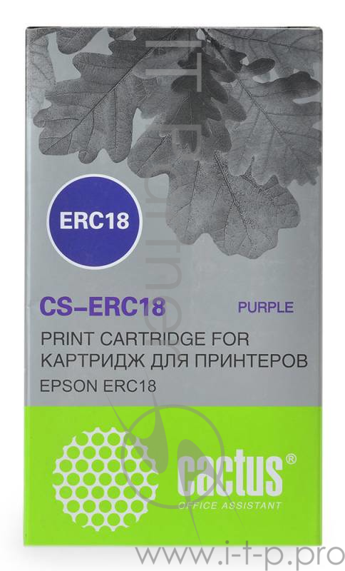 Картридж ленточный Cactus CS-ERC18 фиолетовый для Epson ERC 18/ER4615-R