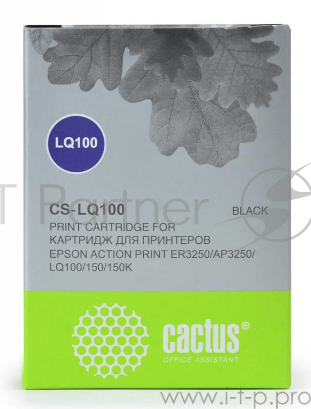 Картридж ленточный Cactus CS-LQ100 черный для Epson LQ-100/AP-3250