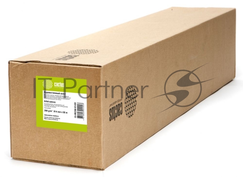 Холст Cactus CS-MC260-91430 914мм-30м/260г/м2/белый для струйной печати втулка:50.8мм (2)
