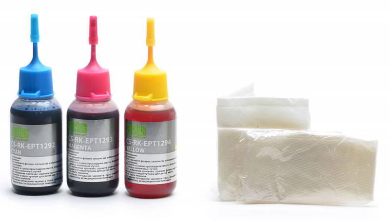 Заправка для ПЗК Cactus CS-RK-EPT1292-4 многоцветный 3x30мл для Epson St B42