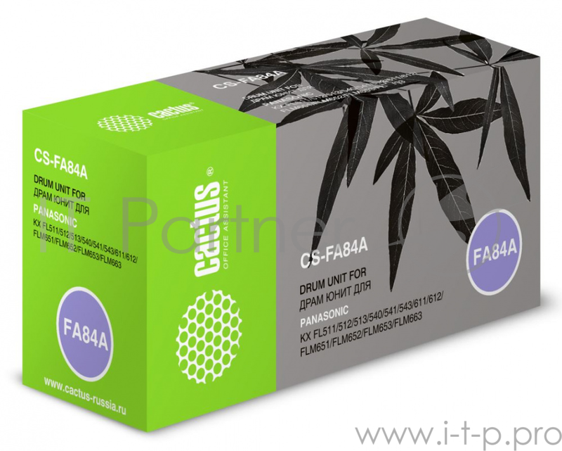 Фотобарабан (Drum) Cactus CS-FA84A монохромный (факсимильные аппараты) для Panasonic KX-FL511/ 512/