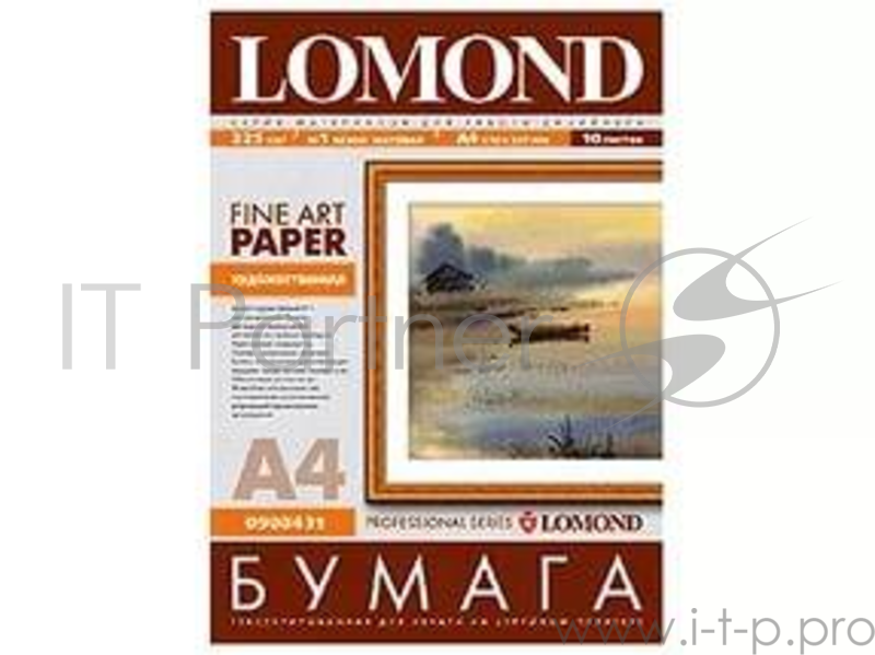 Холст LOMOND Ярко-белый хлопковый , А4 10л.