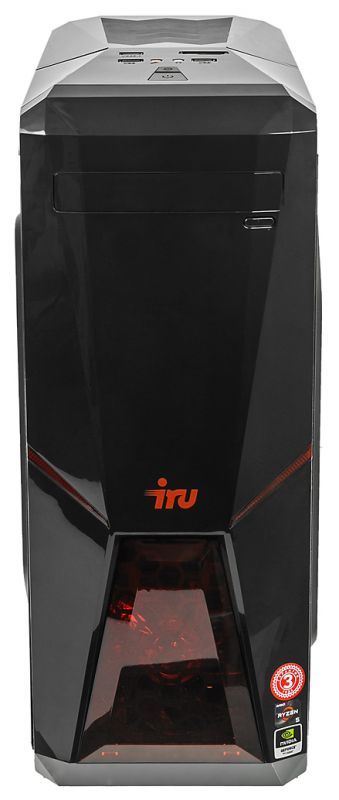 ПК IRU Home 315 MT i5 8400 (2.8)/16Gb/1Tb 7.2k/GTX1050Ti 4Gb/Free DOS/GbitEth/500W/черный