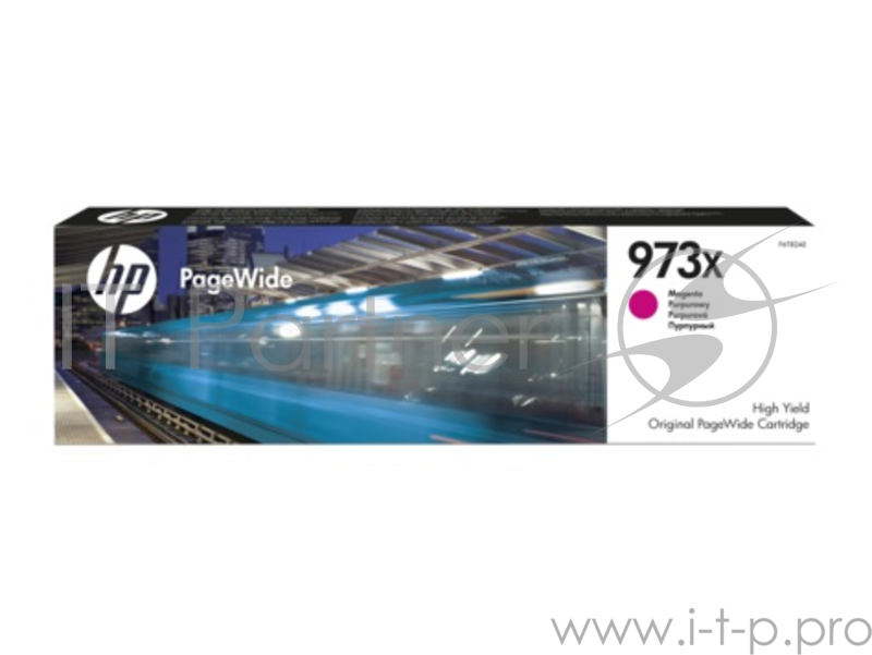 Картридж HP 973X F6T82AE (пурпурный) для PageWide Pro 452dw/452dwt/477dw/477dwt