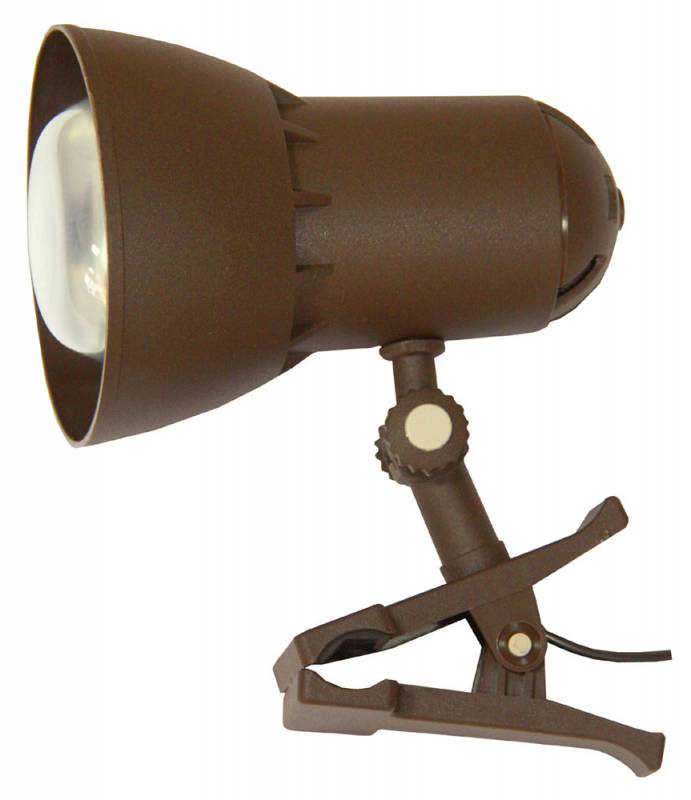 Светильник настольный Трансвит NADEZHDA1MINI/BR на прищепке E27 лампа накаливания шоколадный 40Вт