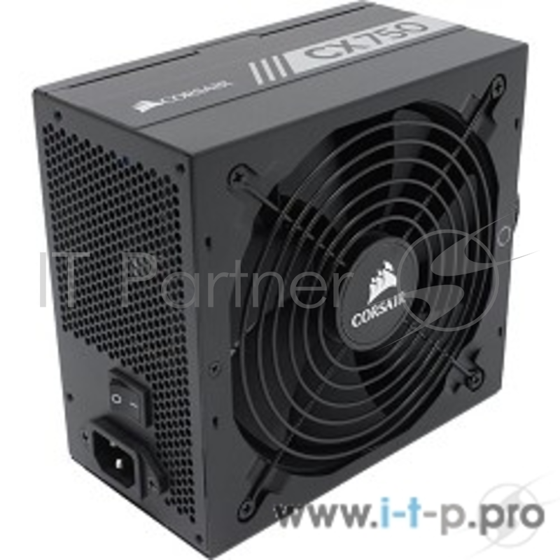 Блок питания 750Вт Corsair CX750 CP-9020123-EU ATX12V V2.3 (20/24+4/8+6/8pin, вентилятор d140мм) + кабель питания EURO (1.5м)