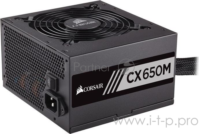 Блок питания 650Вт Corsair CX650M CP-9020103-EU ATX12V V2.4 (20/24+4/8+6/8pin, вентилятор d120мм) + кабель питания EURO (1.5м)
