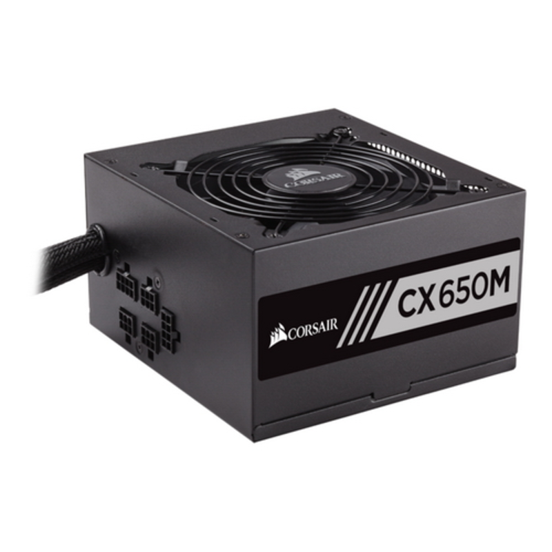 Блок питания 650Вт Corsair CX650M CP-9020103-EU ATX12V V2.4 (20/24+4/8+6/8pin, вентилятор d120мм) + кабель питания EURO (1.5м)