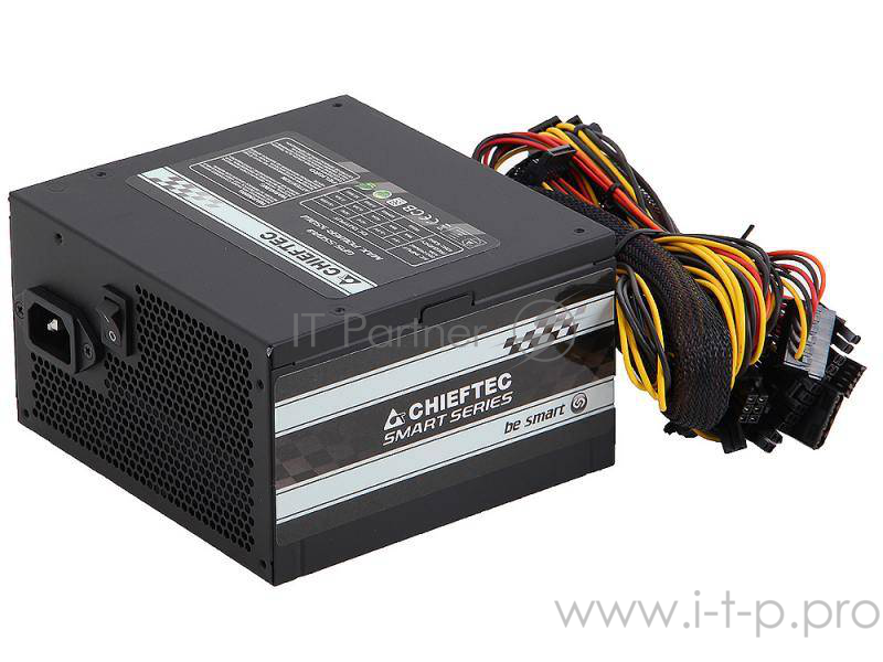 Блок питания 550Вт Chieftec GPS-550A8 ATX12V V2.3 (20/24+4/8+6/8pin, вентилятор d120мм) + кабель питания EURO (1.5м)