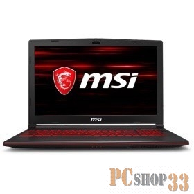 Ноутбук MSI GL63 8SE-257RU i7-8750H (2.2)/16G/1T+256G SSD/15,6FHD AG/NV RTX2060 6G/noODD/BT/Win10 B