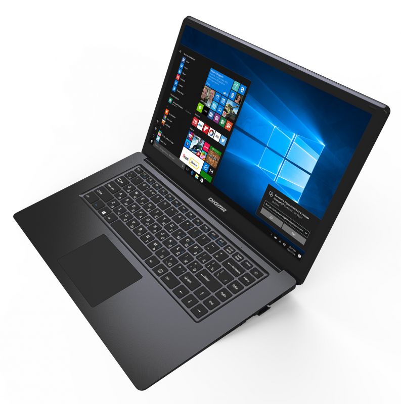 Ноутбук Digma CITI E601 Atom X5 Z8350/4Gb/SSD32Gb/Intel HD Graphics 400/15.6/IPS/FHD (1920x1080)/Windows 10 Home Multi Language 64/black