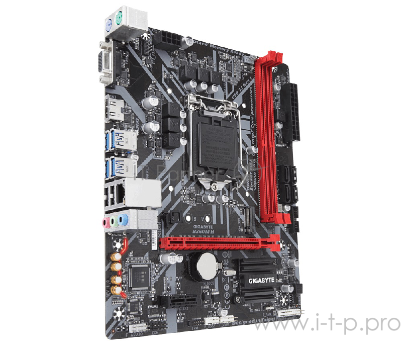 Мат. плата Socket1151 GIGABYTE B360M H (iB360, 2xDDR4, M.2, SATA III, PCI-E, D-Sub, HDMI, 1Гбит LAN, USB3.1, mATX)