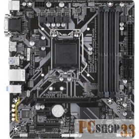 Мат. плата Socket1151 GIGABYTE B360M DS3H (iB360, 4xDDR4, M.2, SATA III, PCI-E, D-Sub, DVI, HDMI, 1Гбит LAN, USB3.1, mATX)