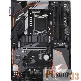 Мат. плата Socket1151 GIGABYTE B360 AORUS GAMING 3 WIFI (iB360, 4xDDR4, M.2, SATA III, 3xPCI-E, DVI, HDMI, 1Гбит LAN, WiFi, USB3.1, ATX)