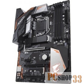 Мат. плата Socket1151 GIGABYTE B360 AORUS GAMING 3 WIFI (iB360, 4xDDR4, M.2, SATA III, 3xPCI-E, DVI, HDMI, 1Гбит LAN, WiFi, USB3.1, ATX)