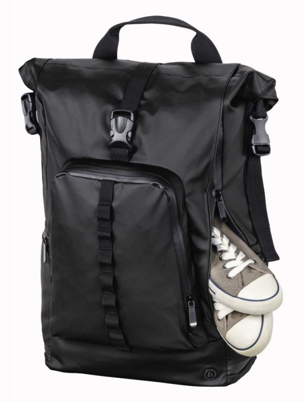 Рюкзак для ноутбука 15.6 Hama Roll-Top черный полиуретан (00101817)